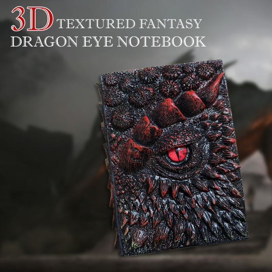 📦Ingyenes szállítás📦3D textúrázott fantasy sárkány szem jegyzetfüzet